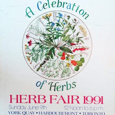 1991 Vintage Herb Fair Poster